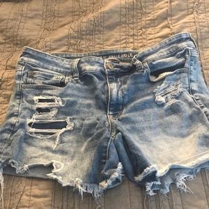 American Eagle denim distressed shorts